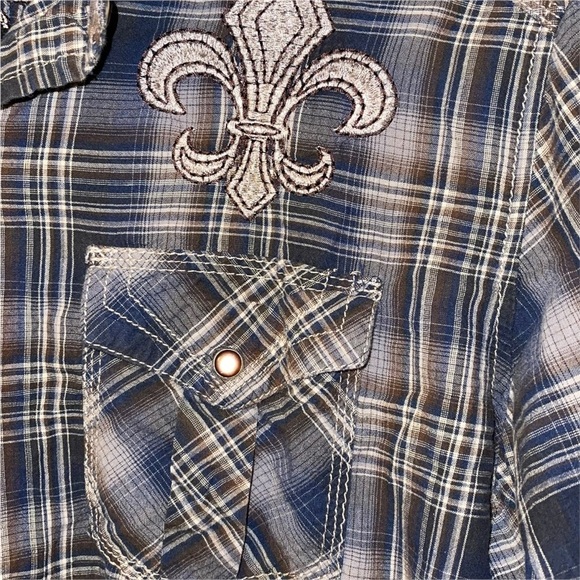 Pop Icon Clothing Western Pearl Snap Shirt - Picture 2 of 6